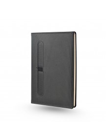 İZNİK - Metal Tokalı Tarihsiz Termo Deri Kapaklı 13x21 cm Promosyon Defter